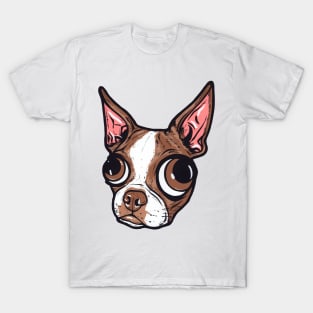 Brown Boston Terrier T-Shirt